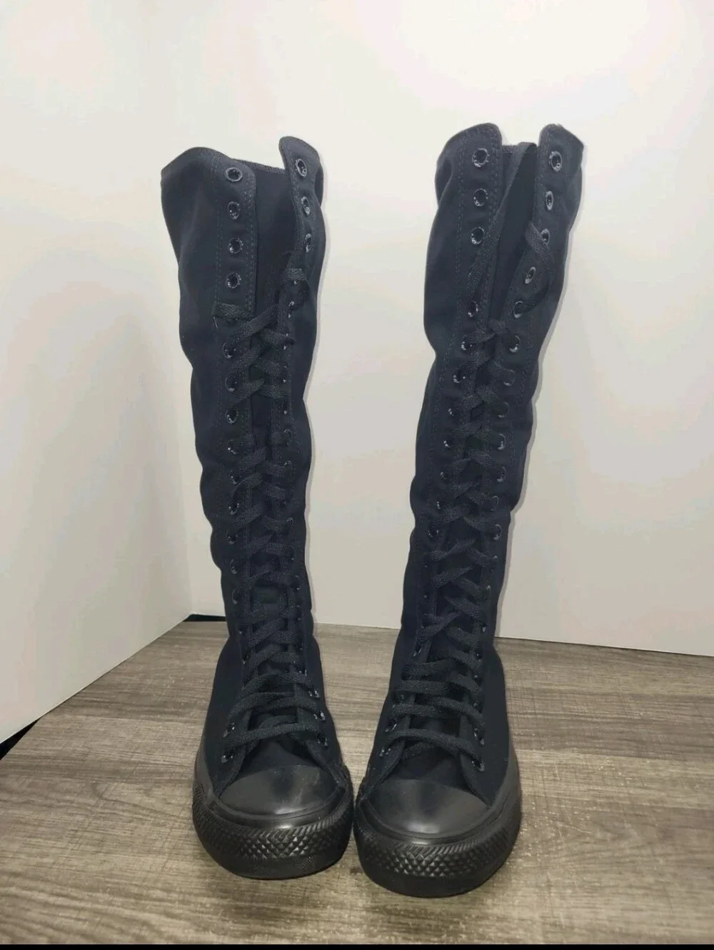 Converse Boots Chuck Taylor Knee High Zip All-Star A12325C Women's Size 9.5 New - Picture 4 of 8